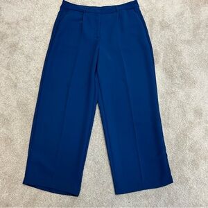 Banana republic blue wide leg trouser dress pants size 16